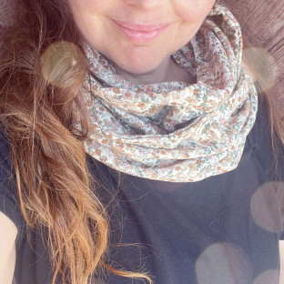 snood léger Renard & Fleurs