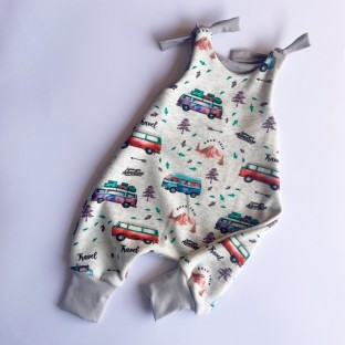 Barboteuse longue Fuzzy Friends 62-68