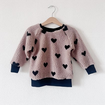 Pull Teddy Coeurs 62-68