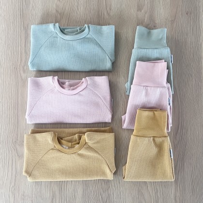 Sarouel Gaufré Rose Poudre