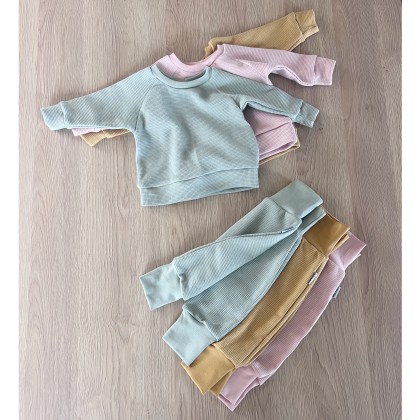 Sarouel Gaufré Rose Poudre