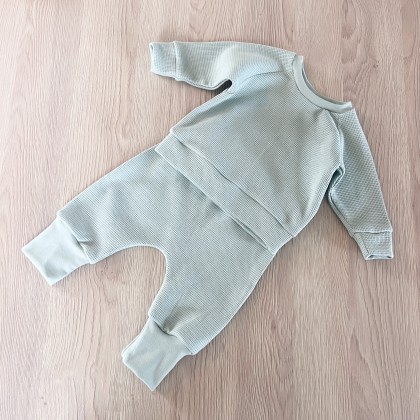 Pull gaufré Rose Poudre