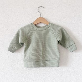 Pull gaufré Rose Poudre
