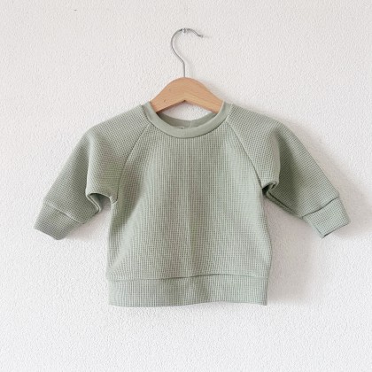 Pull gaufré Rose Poudre