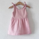 Robe bi-matière Rose Poudre