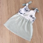 Robe bi-matière Chlorophylle - Sea Green