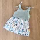 Robe bi-matière Sea Green - Little Oasis