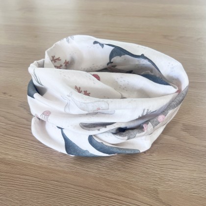 Snood en double-gaze Little Oasis