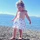 Robe bi-matière Sea Green - Little Oasis