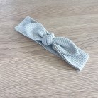 Bandeau cotelé gris chiné