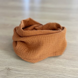 Snood en double-gaze Baby Pink / Adulte