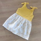Robe bi-matière Jaune - Lemon