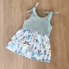 Robe bi-matière Sea Green - Little Oasis - 74-80