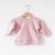 Pull Gaufré Rose Poudre - 62-68