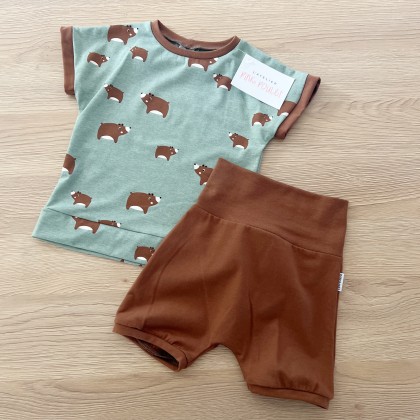 Ensemble T-shirt + short En Route! 86-92