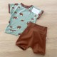 Ensemble T-shirt + short En Route! 86-92